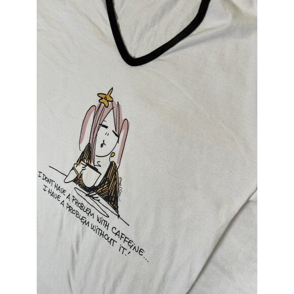 VTG Emerson Street Ladies Gown/Sleepshirt "I Don’t Have A Problem With Caffeine” - Picture 6 of 8